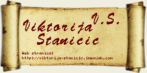 Viktorija Staničić vizit kartica